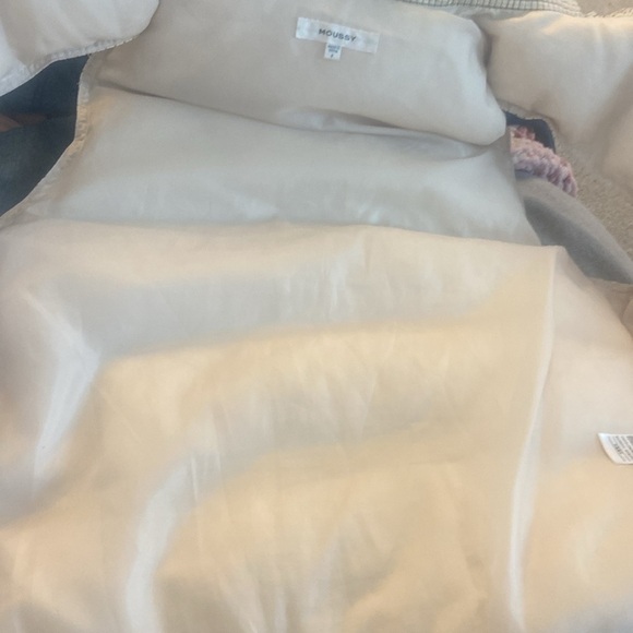 Moussy Down Filled Puffer Vest Gingham Check Plaid Windowpane Sz S - Picture 7 of 7